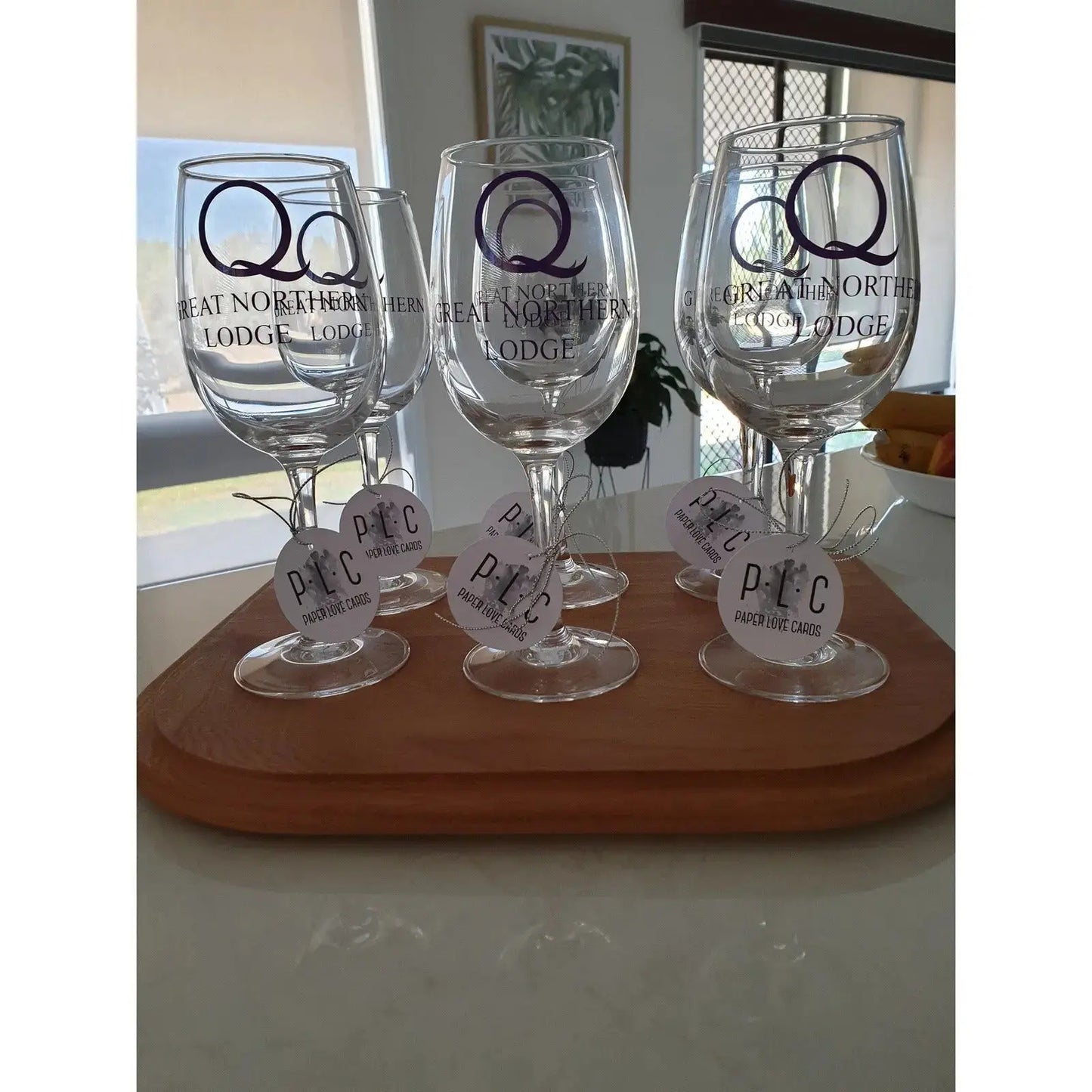 Wine Glass/Champagne Glass & Decal Paper Love Card