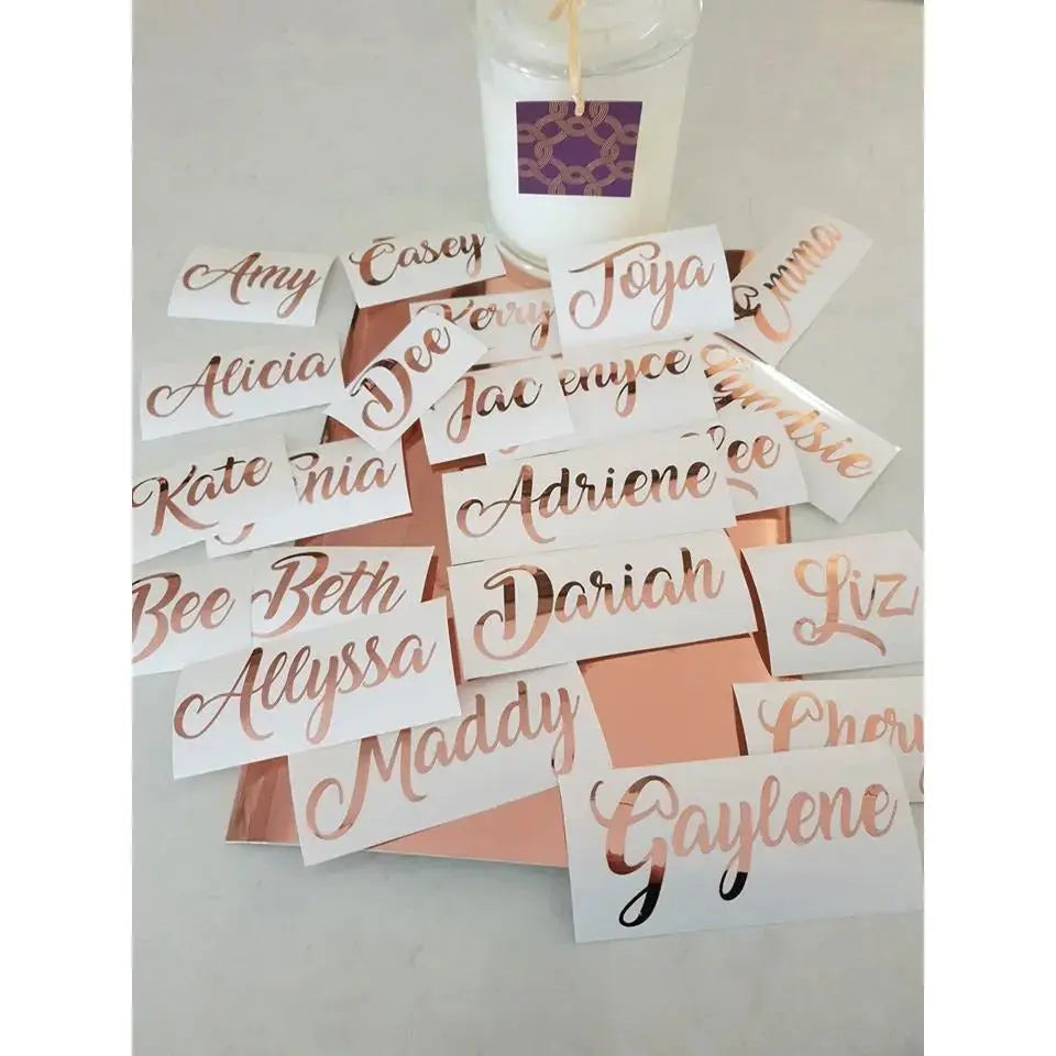 Wine Glass/Champagne Glass & Decal Paper Love Card