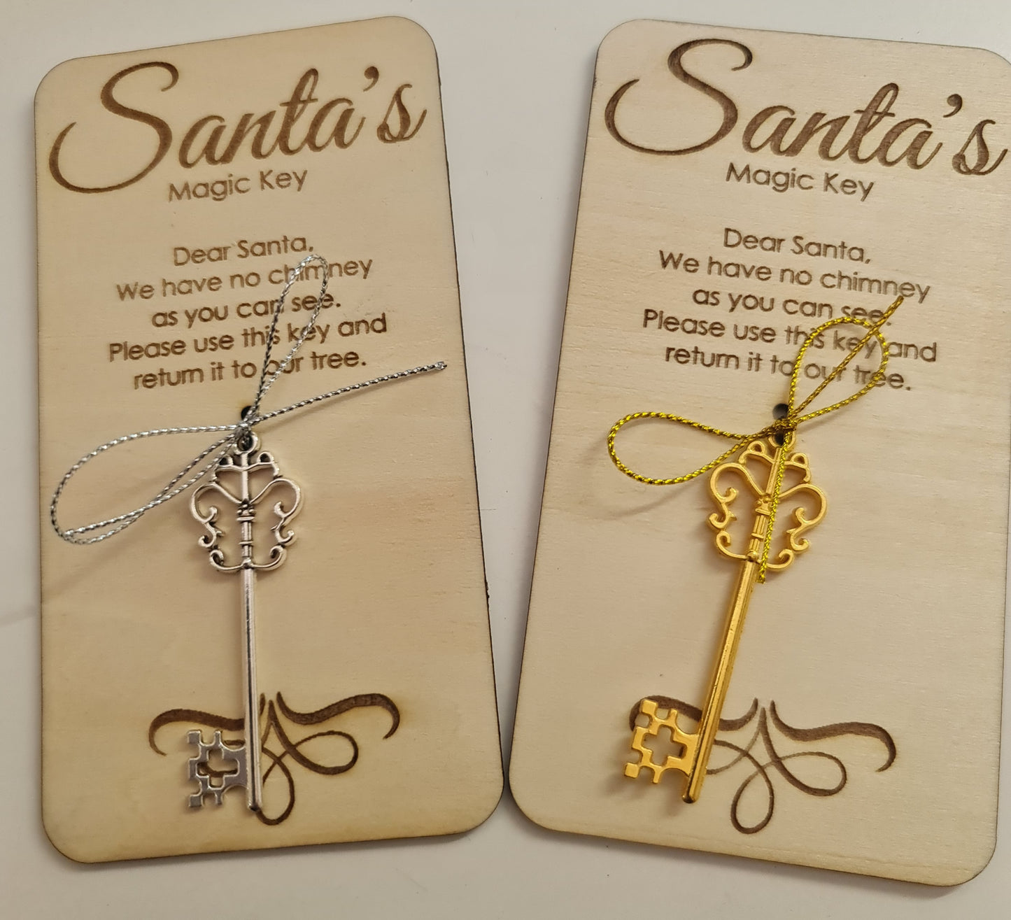 Santa's Magic Key - with engraved message & key