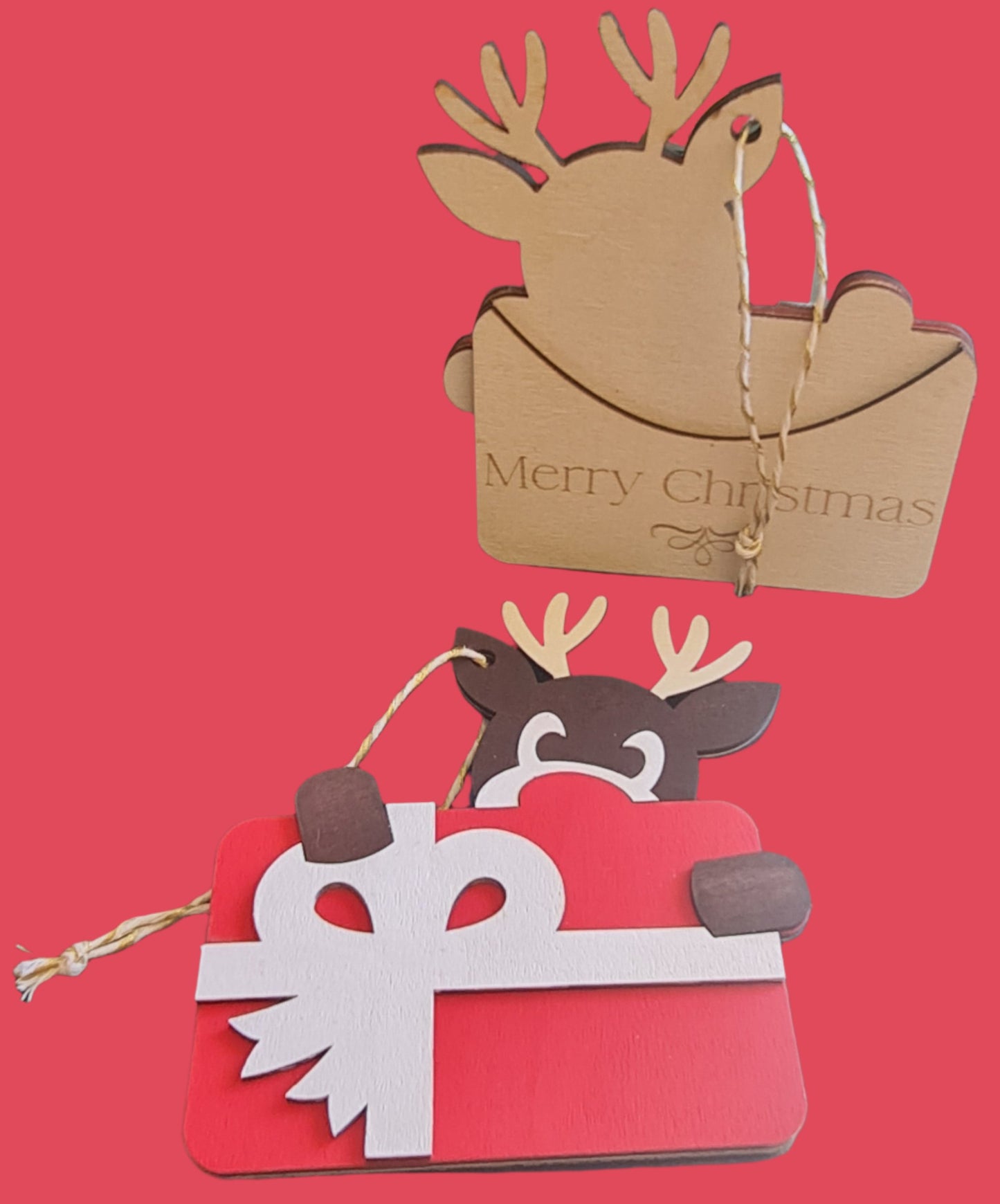 Reindeer Gift Card Hang on the Tree