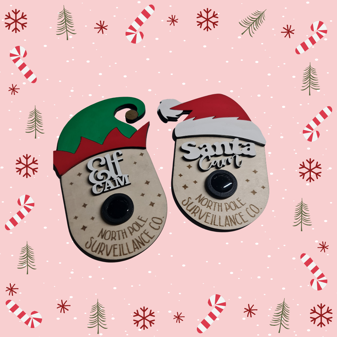 Santa & Elf Cams - Tree hangers