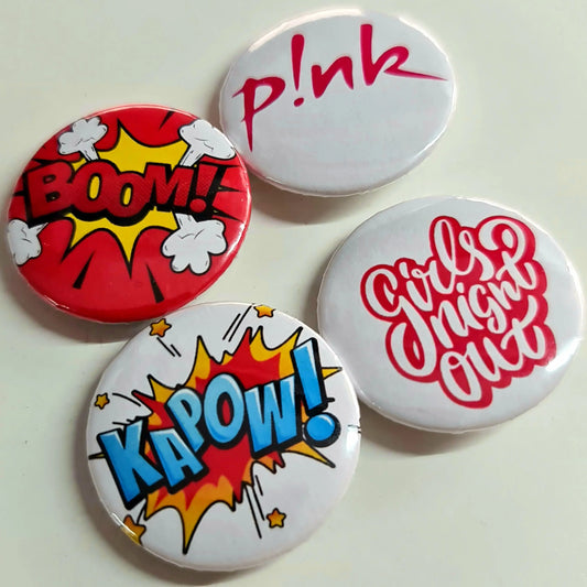 Button Badges - Custom Designs - Paper Love Card