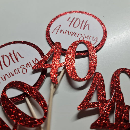 Cake Topper for Cupcakes - Paper Love Card