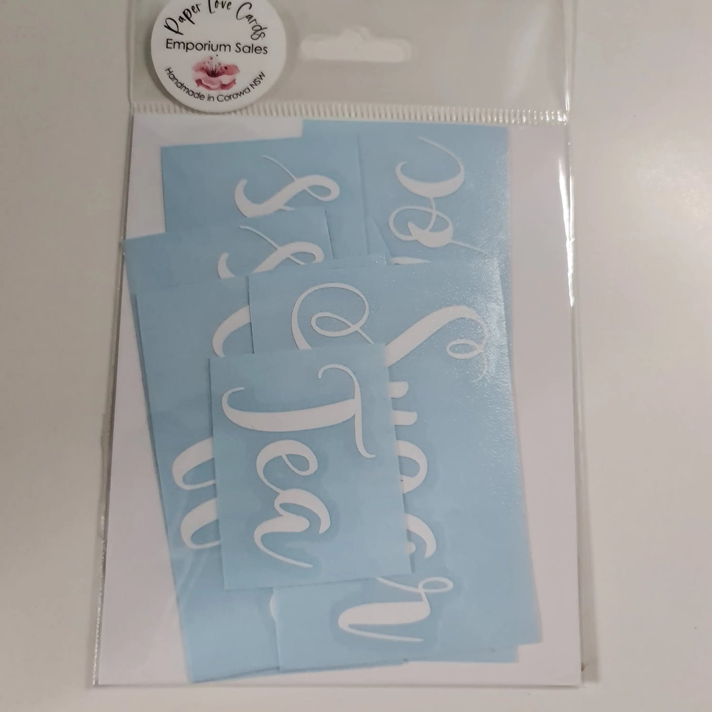 Canister Stickers - Pre Cut - Various Paper Love Cards