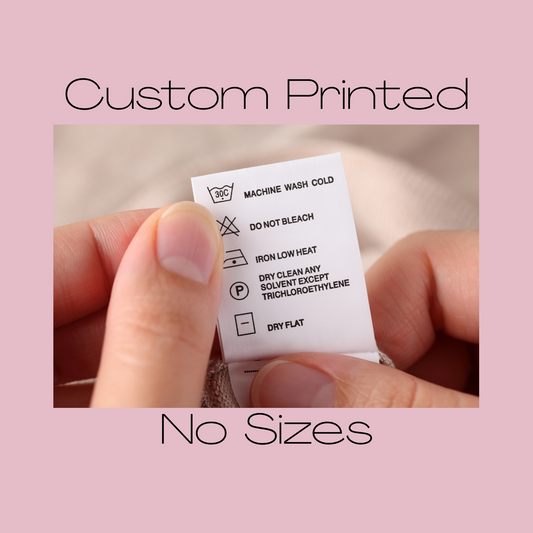 Custom printed labels - All Colours (NO SIZES) Paper Love Card
