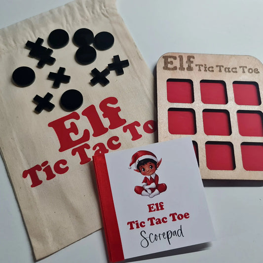 Elf Tic Tac Toe - Paper Love Card
