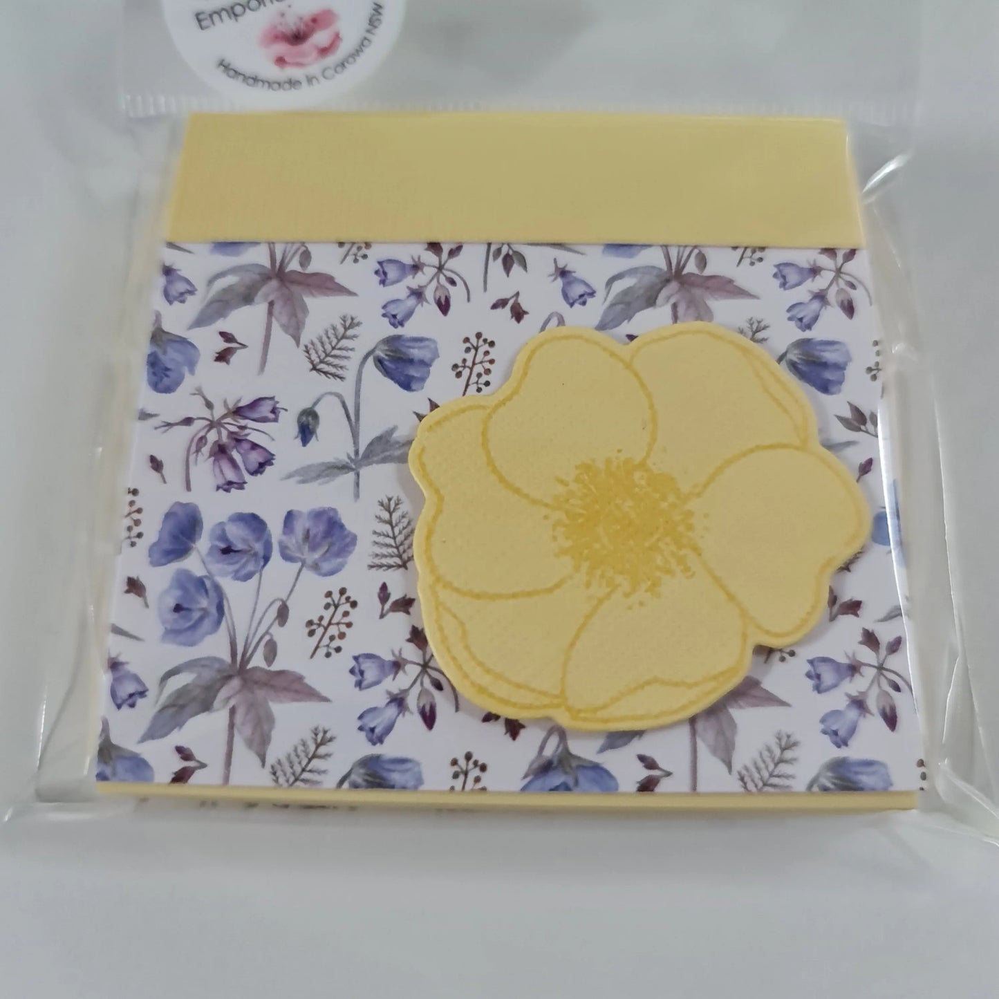 Floral Note Pad - Post It Note Paper Love Cards