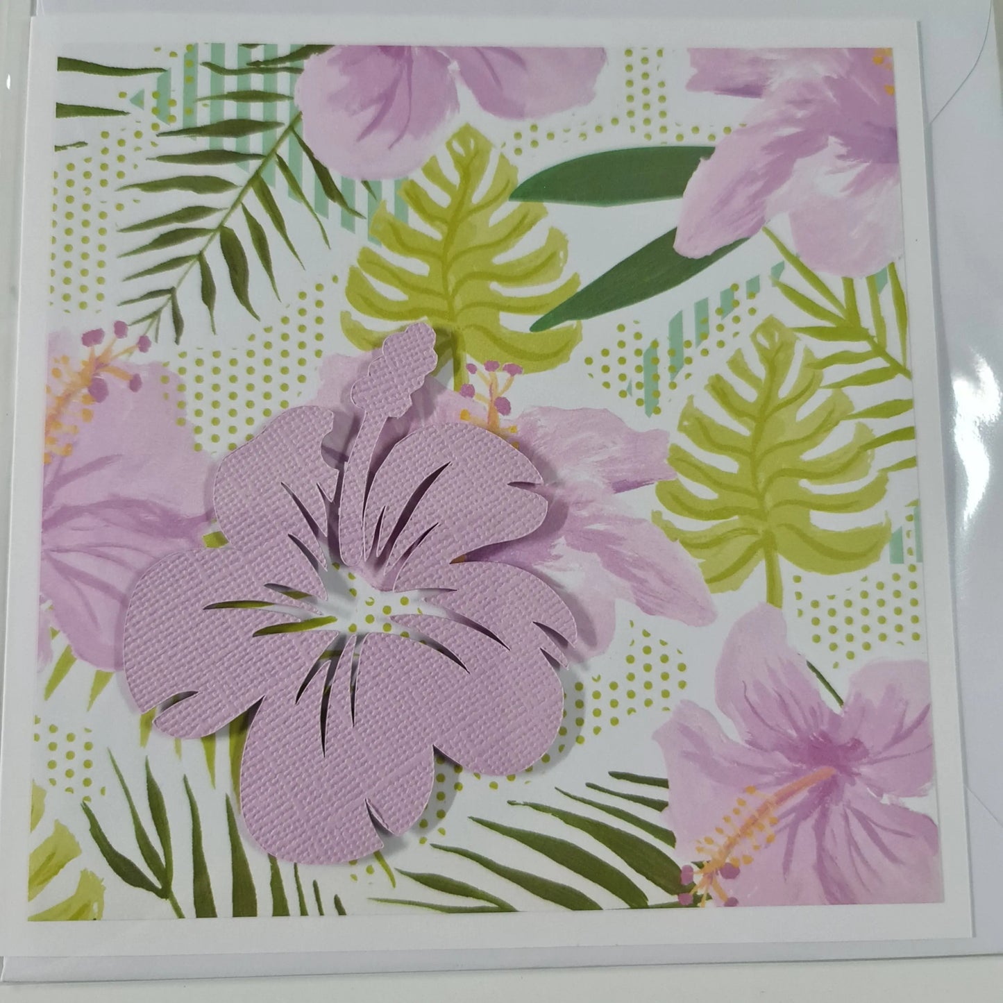 Hibiscus Greeting Card Paper Love Cards