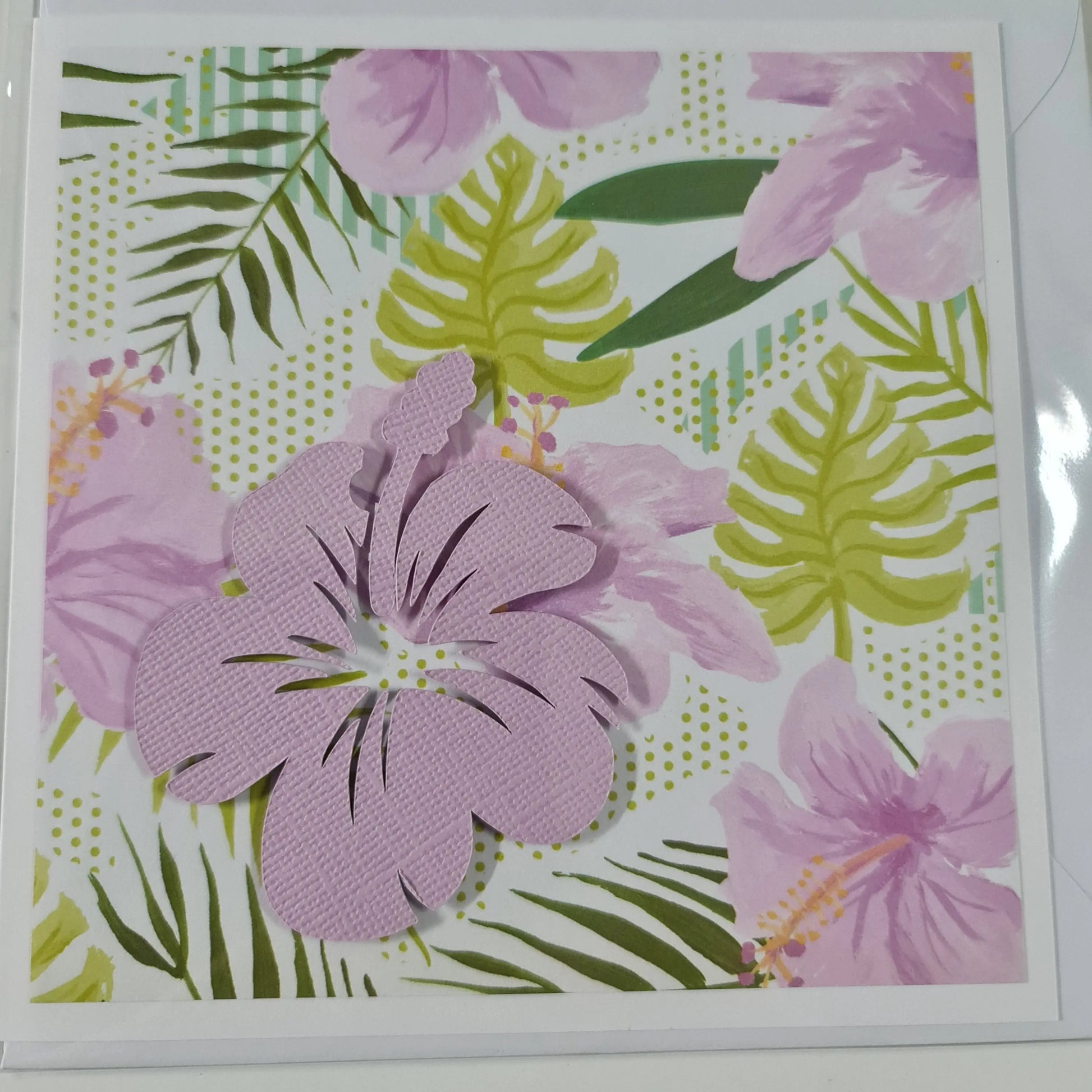 Hibiscus Greeting Card Paper Love Cards