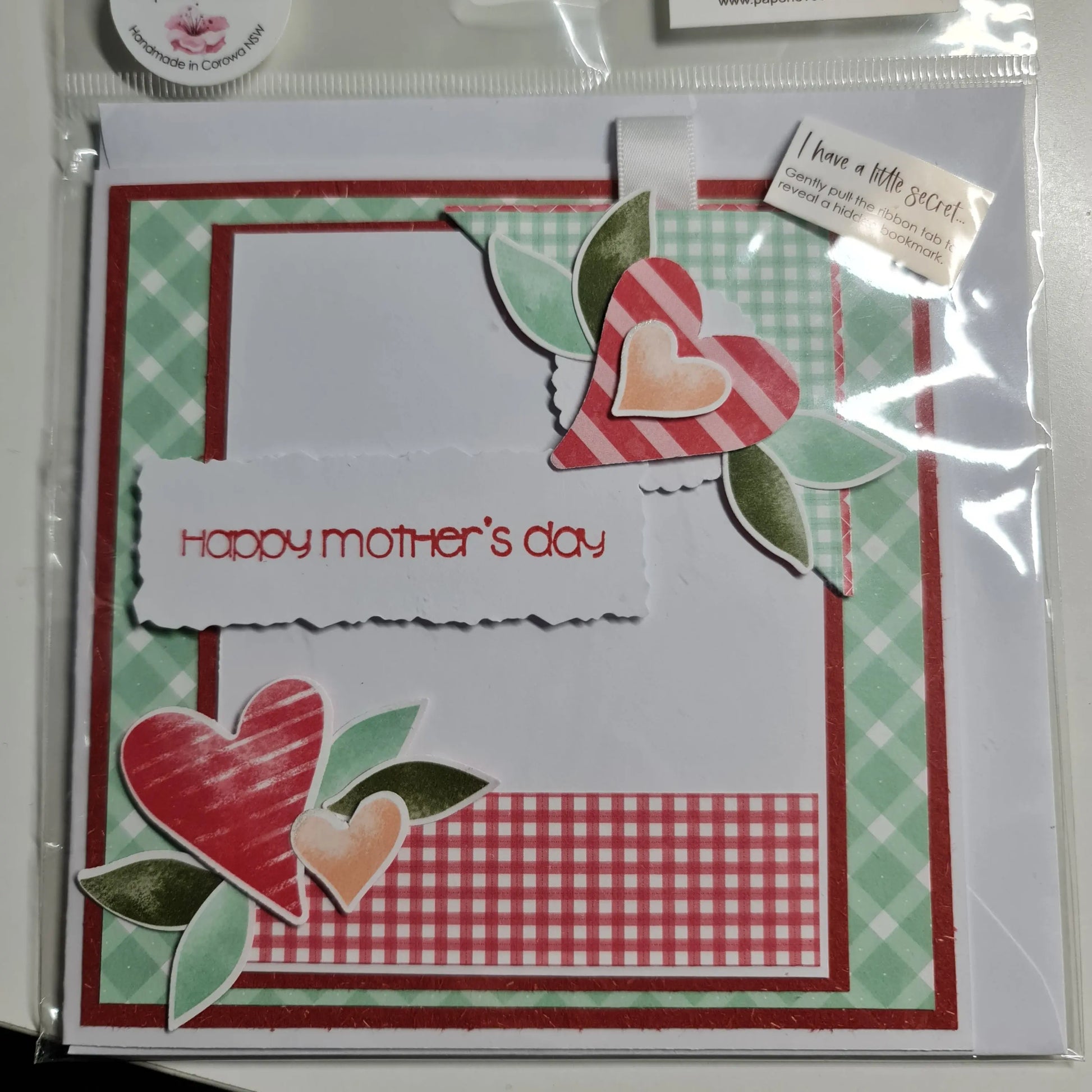 Hidden Bookmark Mother's Day Card Paper Love Cards