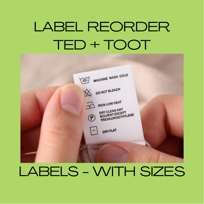 REPRINT - Custom Printed Labels - All Colours (With Sizes)