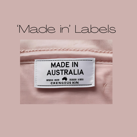 'Made in' Labels - Country of Origin Paper Love Cards