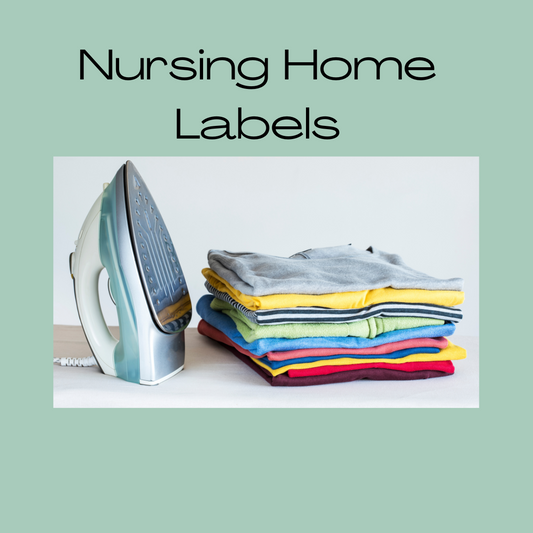Nursing Home Name Labels - Iron On Paper Love Card