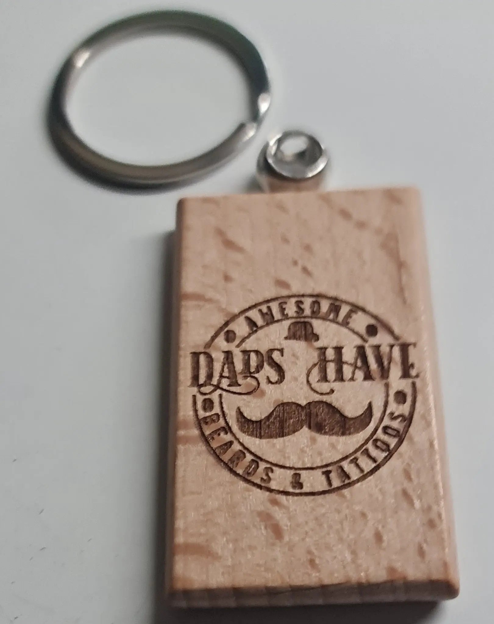 Timber Keyring - Laser Etched Personalisation