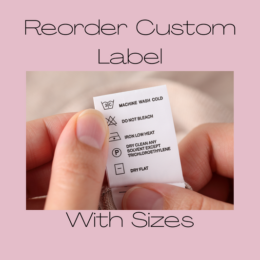 REPRINT - Custom Printed Labels - All Colours (With Sizes) Paper Love Card