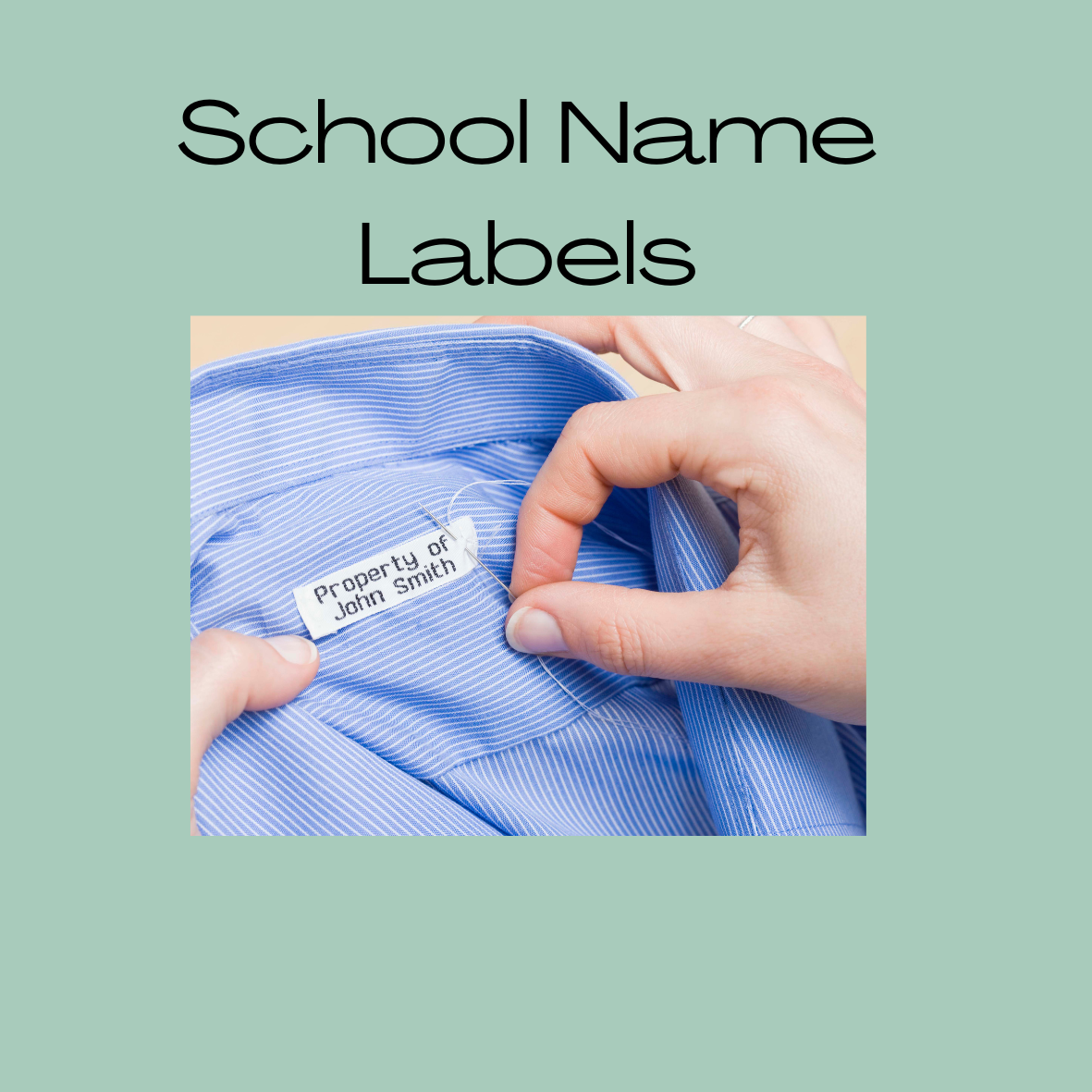 School Clothing Labels - Iron On Paper Love Card