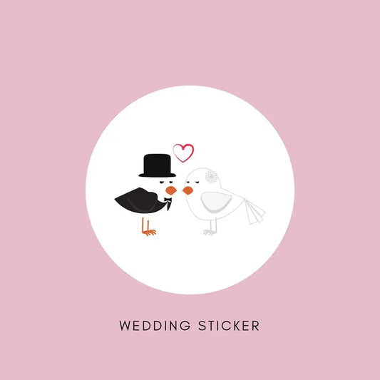 Sticker Sheet - White Gloss A4 Paper Love Cards
