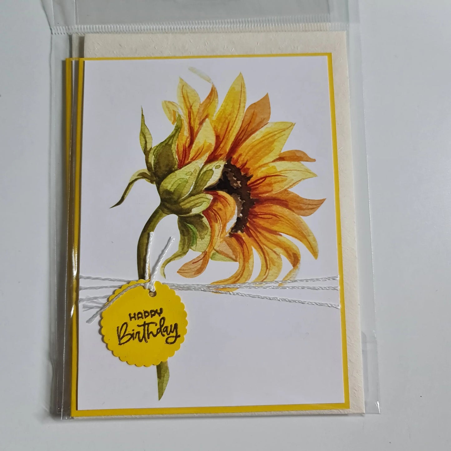 Sunflower Card - Happy Birthday Paper Love Cards