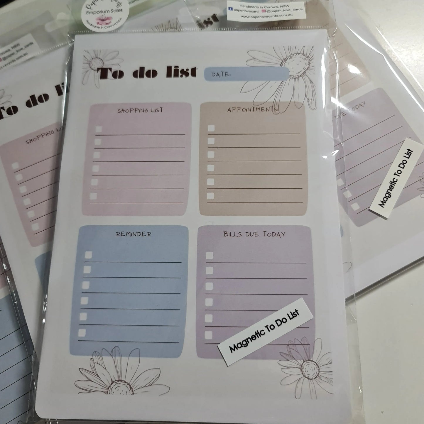 To Do List - A5 Magnetic Paper Love Cards