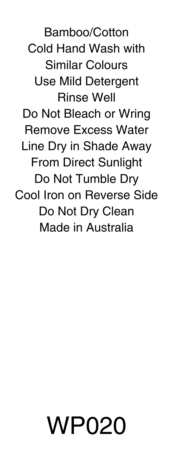 Washing Care Labels