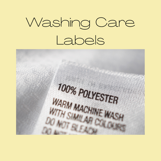 Washing Care Labels Paper Love Card