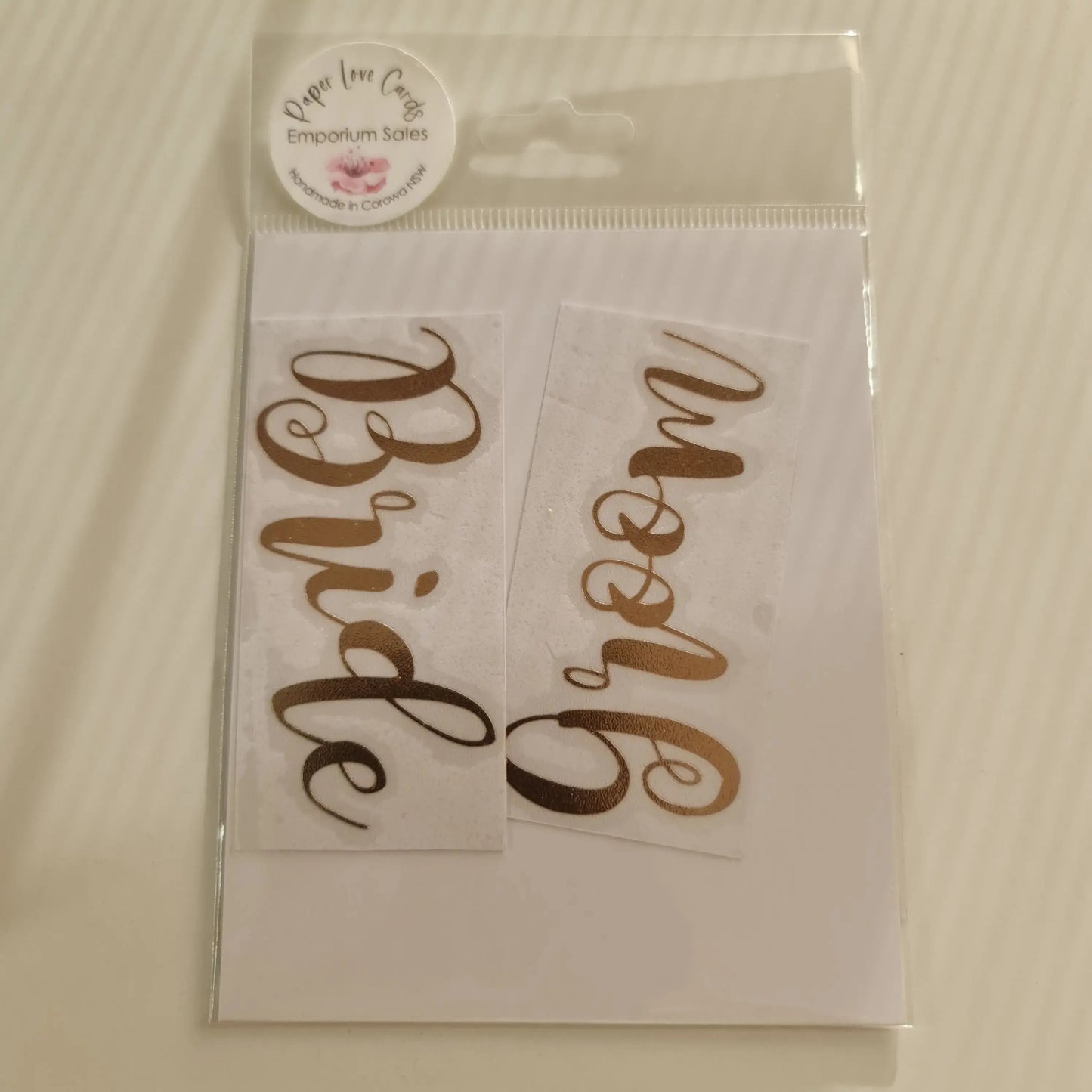 Wedding Decals - Various Paper Love Card