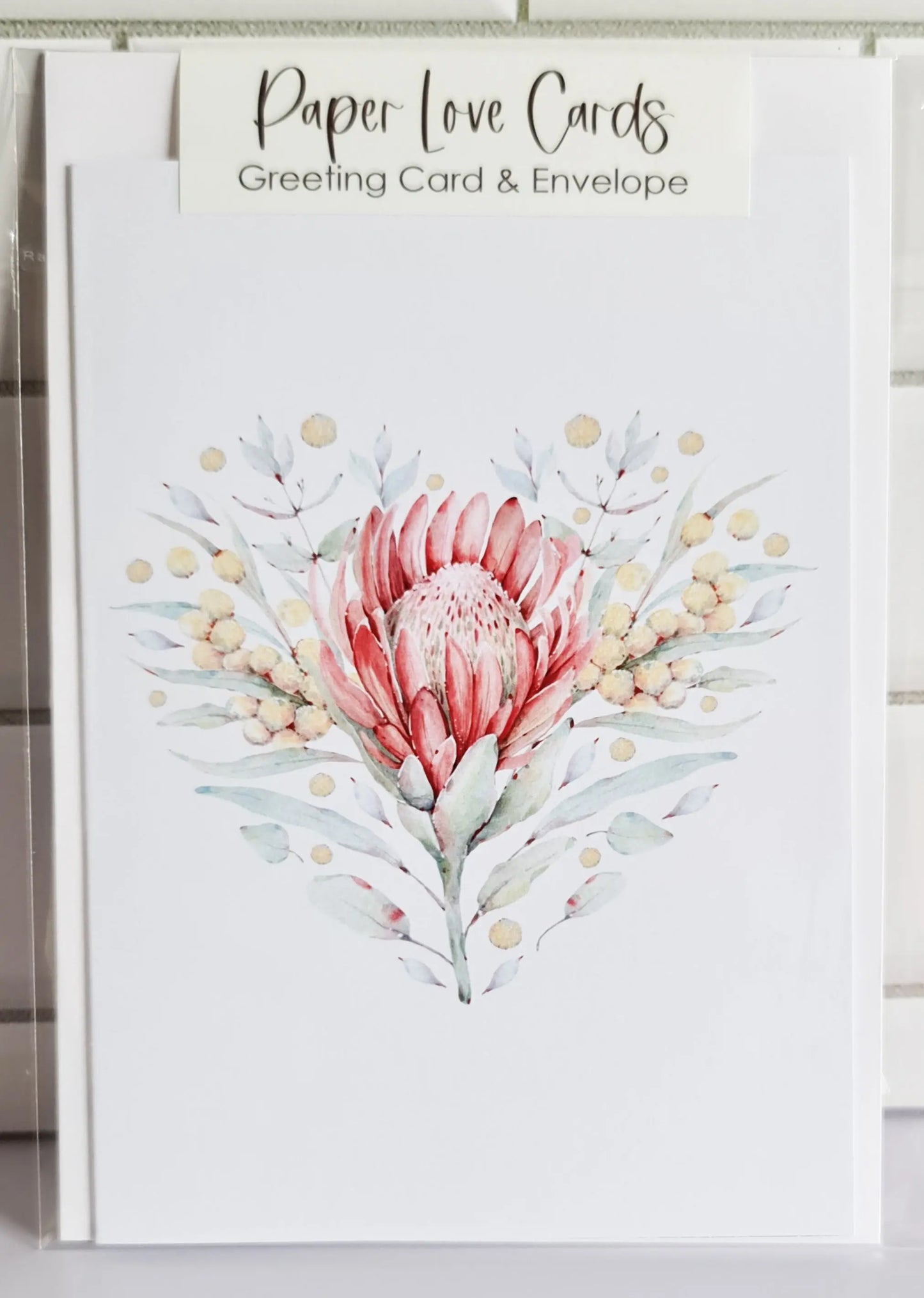 Australiana Cards - Waratah & Kookaburra Paper Love Cards