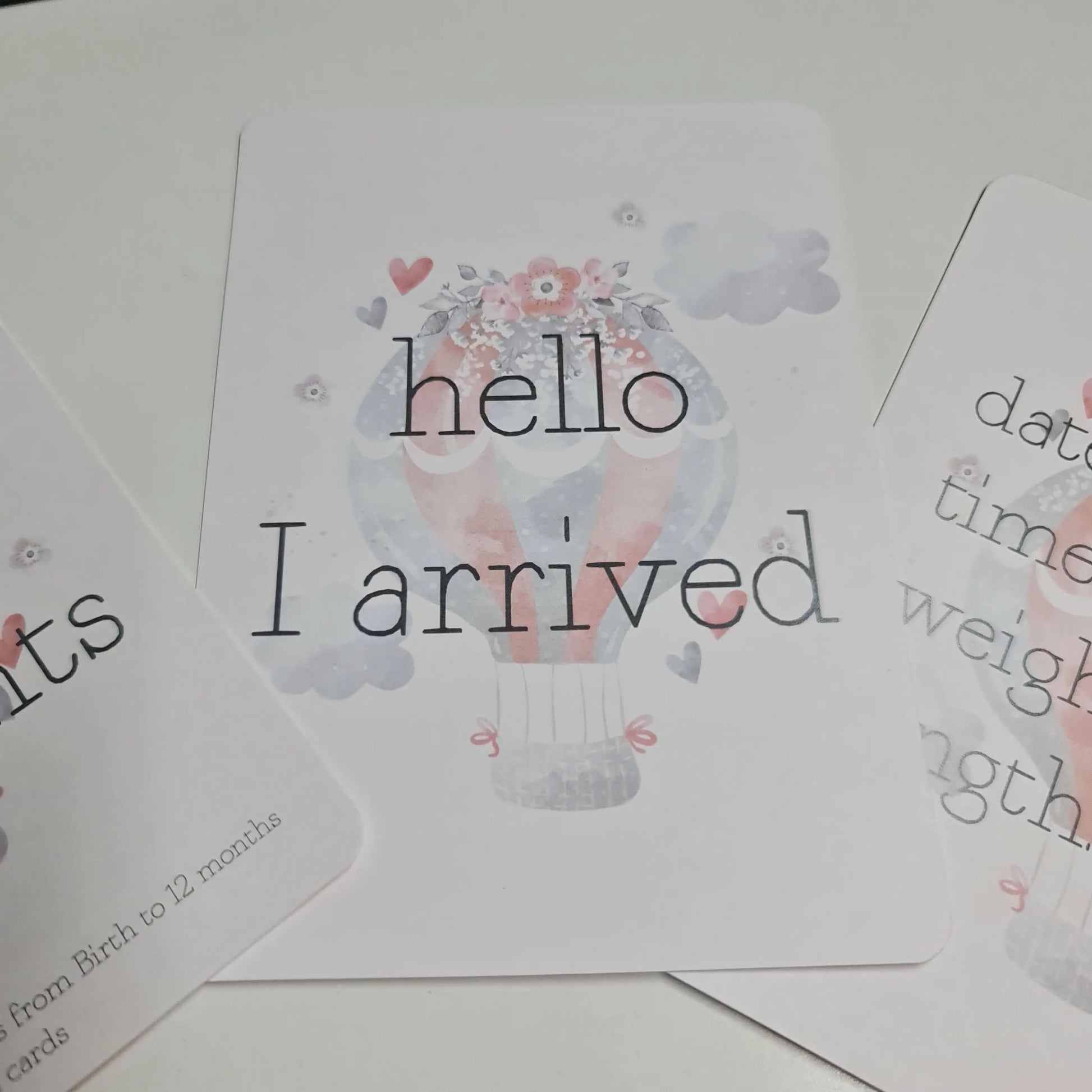 Baby Milestone Cards - Set of 24 Paper Love Card