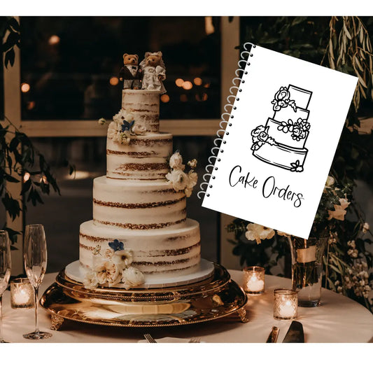Cake & Cupcake Makers - Order Book Paper Love Card