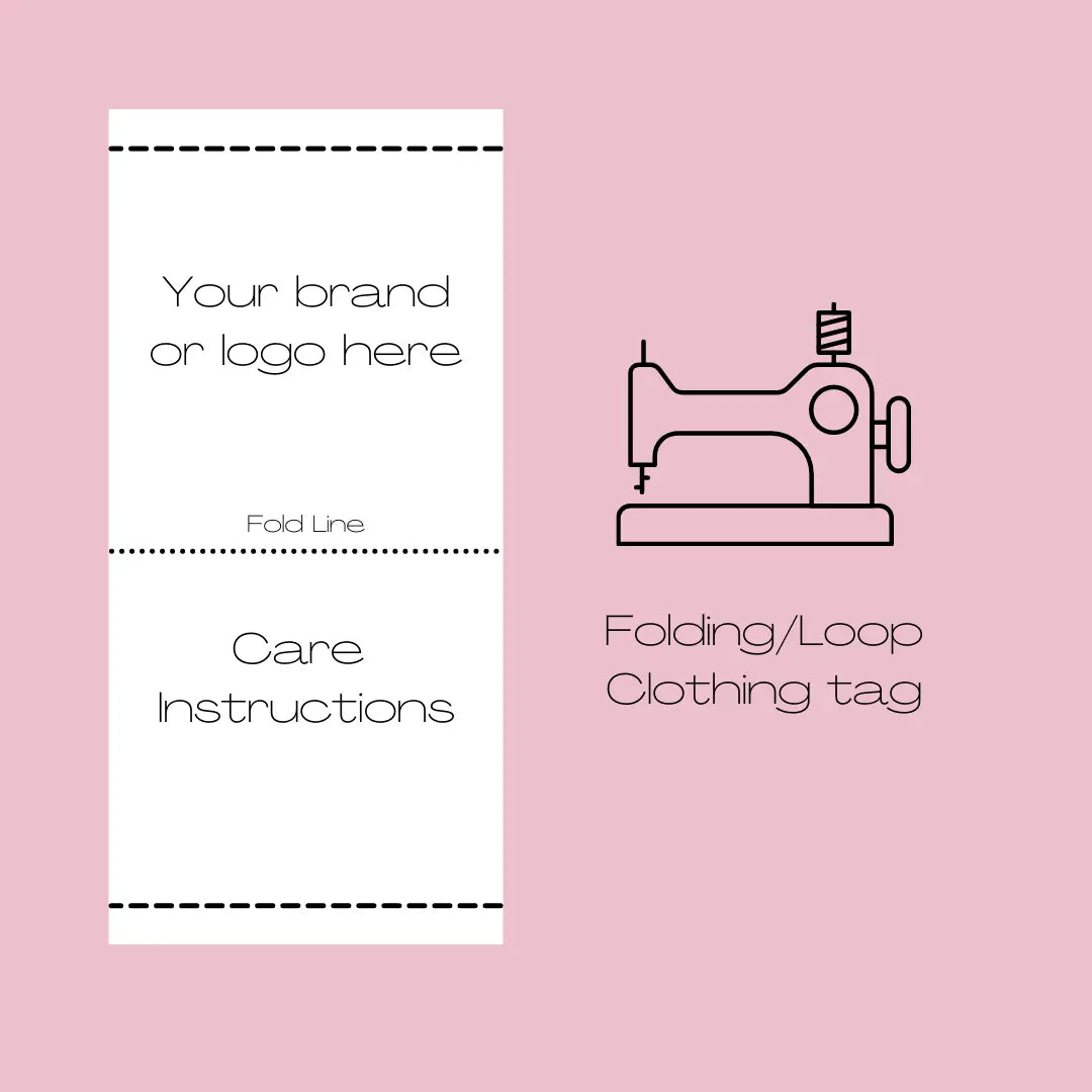 Clothing Tags - Cotton - Loop/Folding Tag Paper Love Card