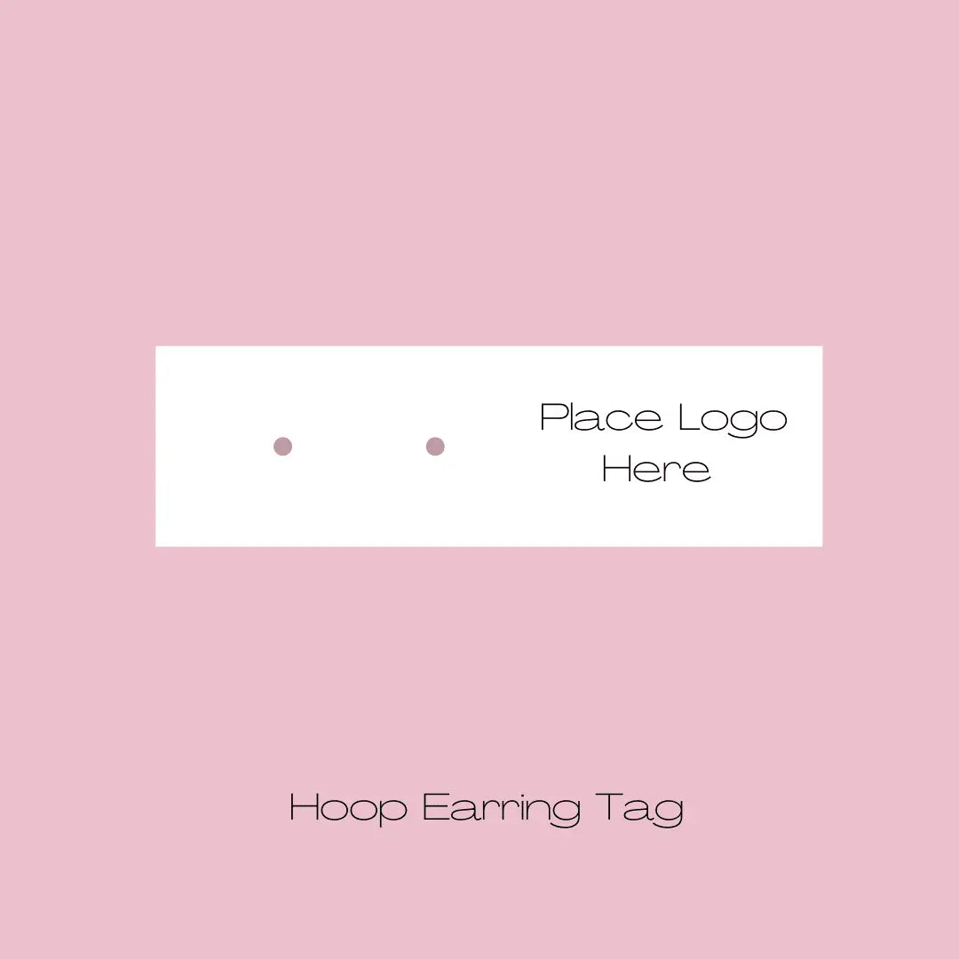 Earring Tag - Hoop Earrings 3cm x 10cm Paper Love Card