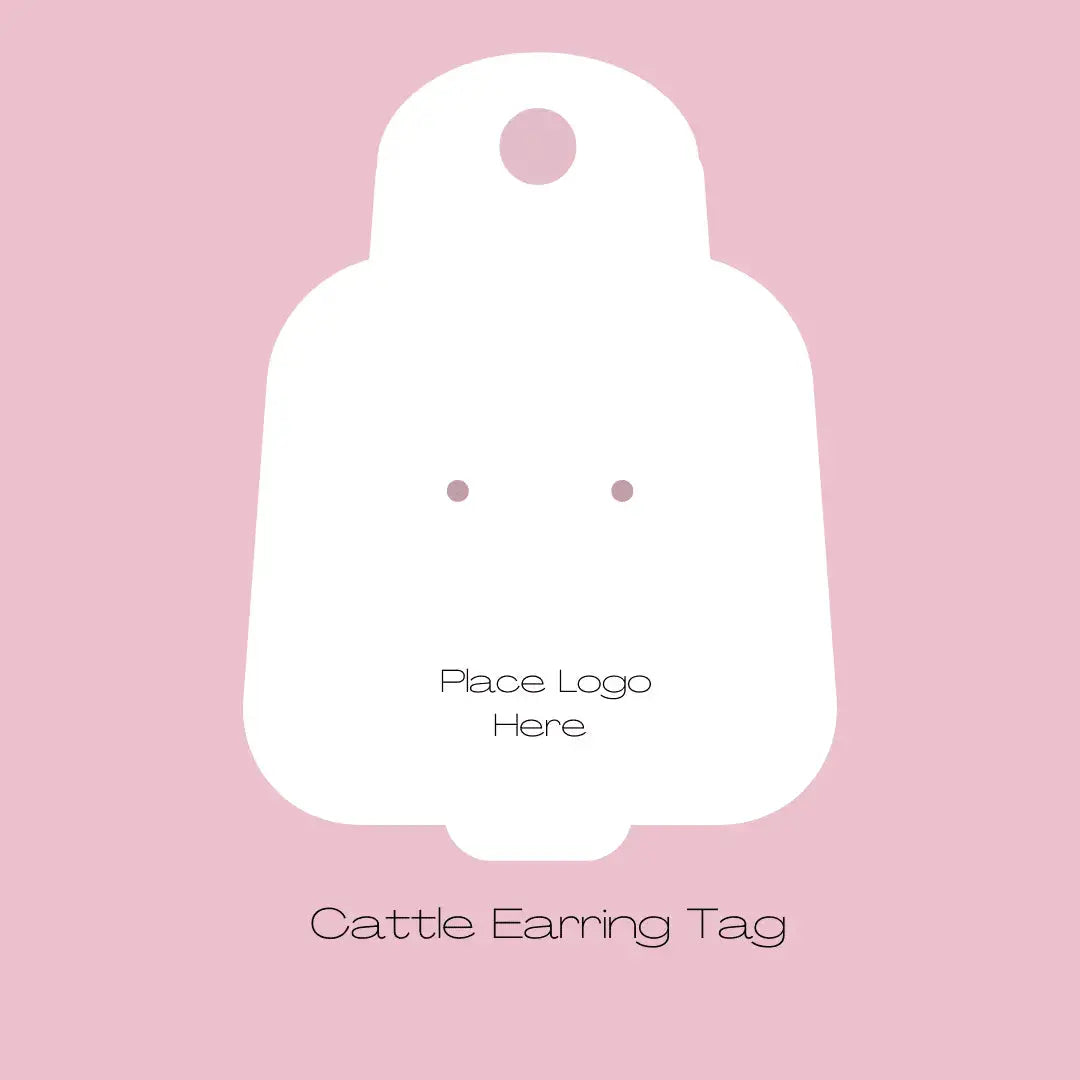 Earring Tag - Cattle Tag 7.5cm x 6cm Paper Love Cards