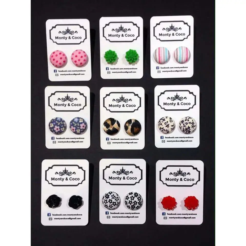 Earring Tag - Rectangle - Flat or Rounded Edge Paper Love Card