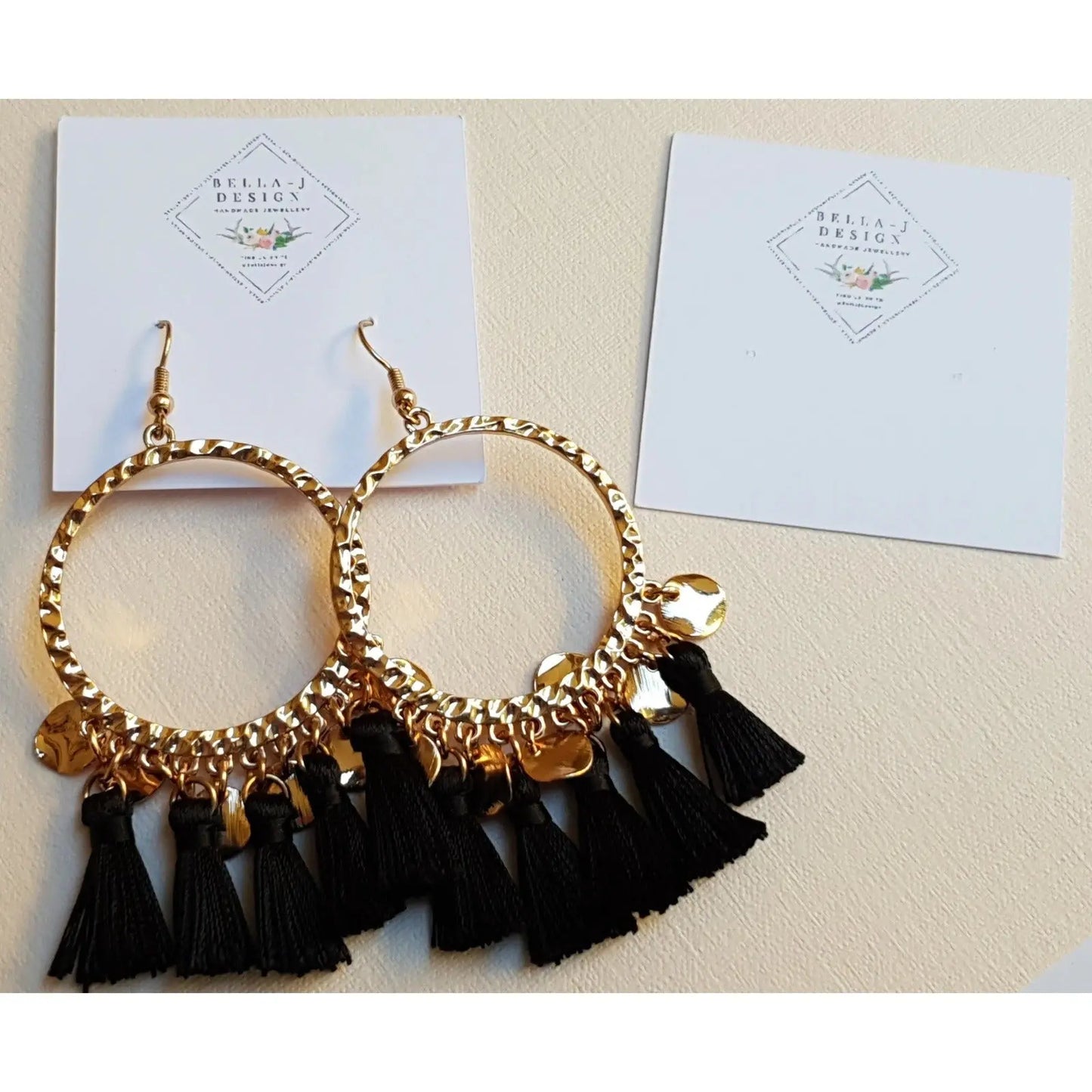 Earring Tag - Square - Flat or Round Edge Paper Love Card