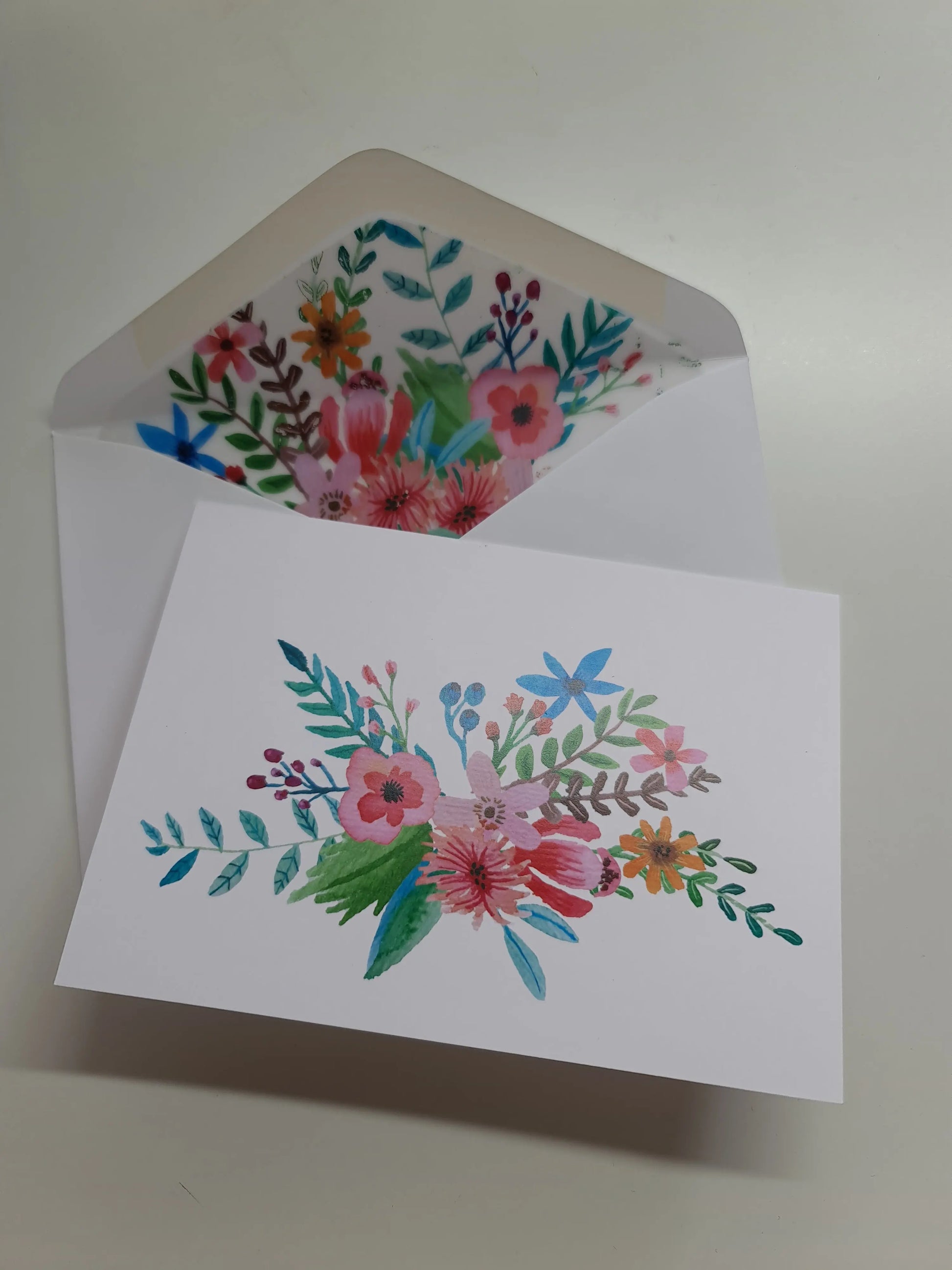 Greeting Card -  Flowertopia Floral Card Paper Love Cards