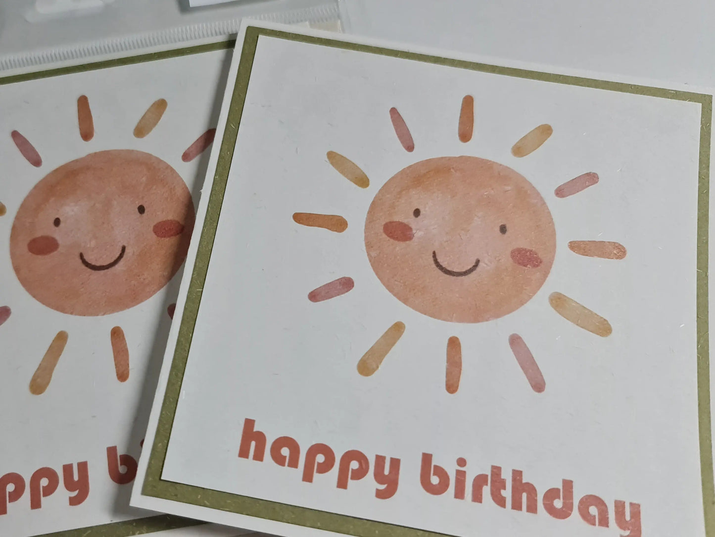 Greeting Card - Boho Rainbow Birthday Card - Sunshine Face - Paper Love Cards