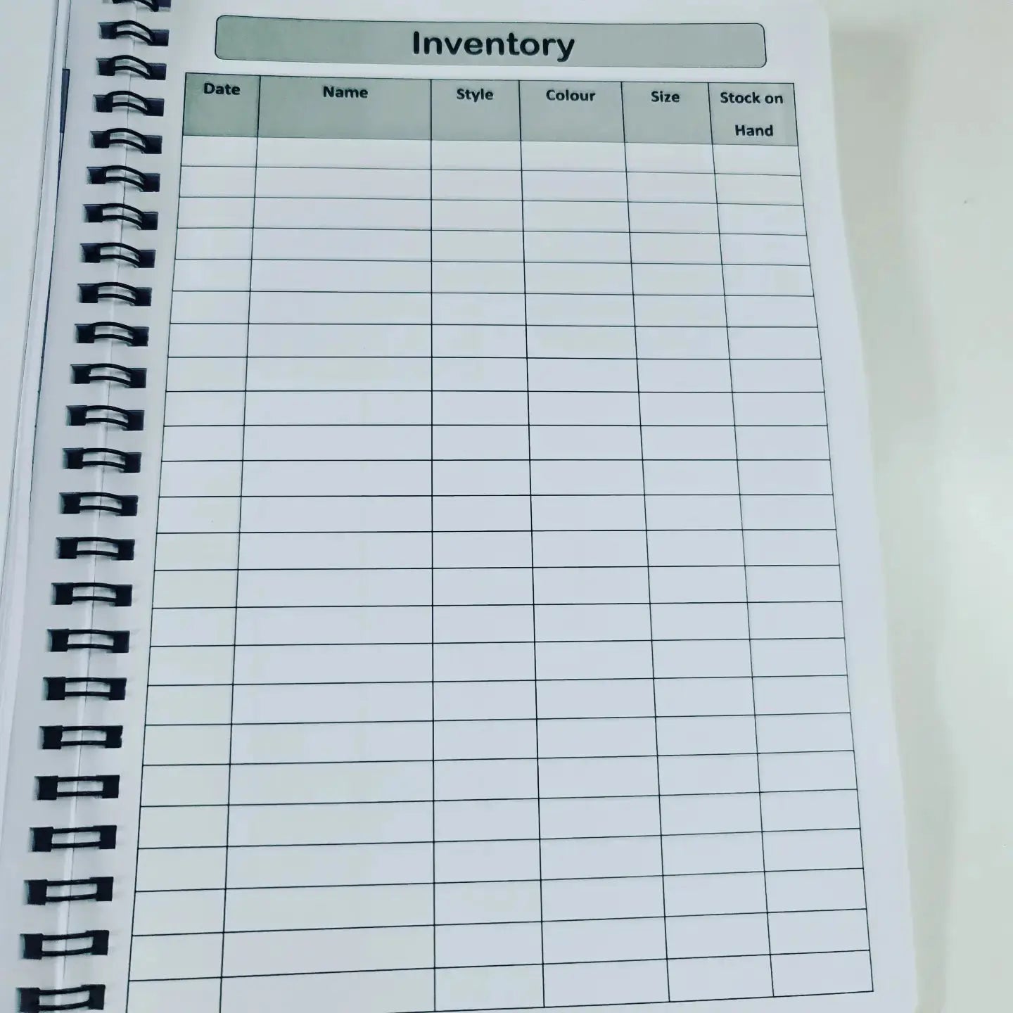 Inventory Tracker for Small Businesses Paper Love Card