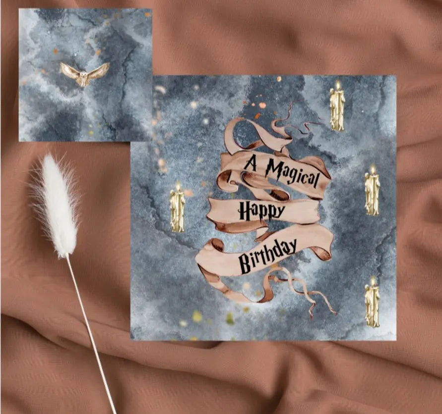 Magical Harry Potter Birthday Card Paper Love Cards