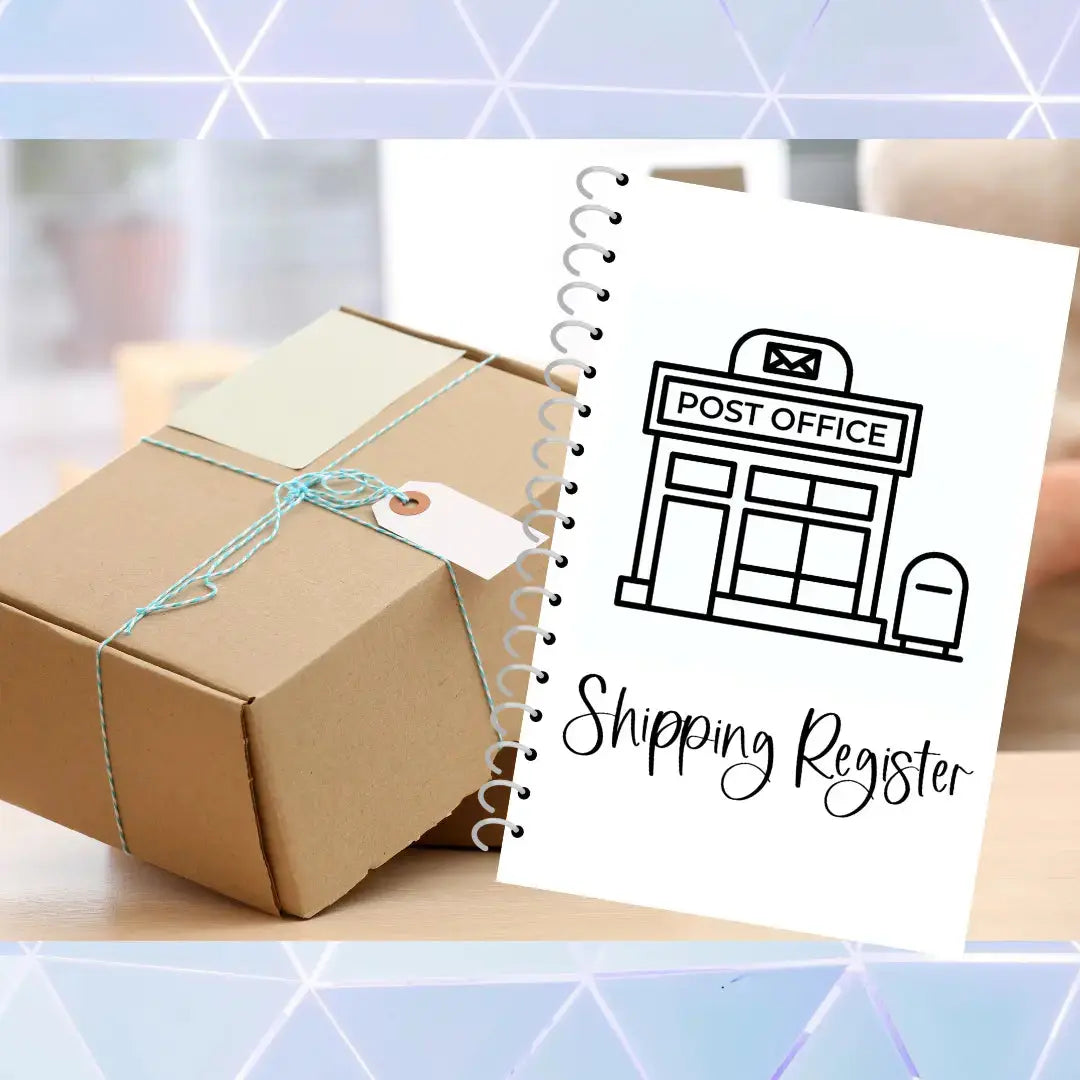 Mail/Shipping Register Book - Record all your parcels Paper Love Card