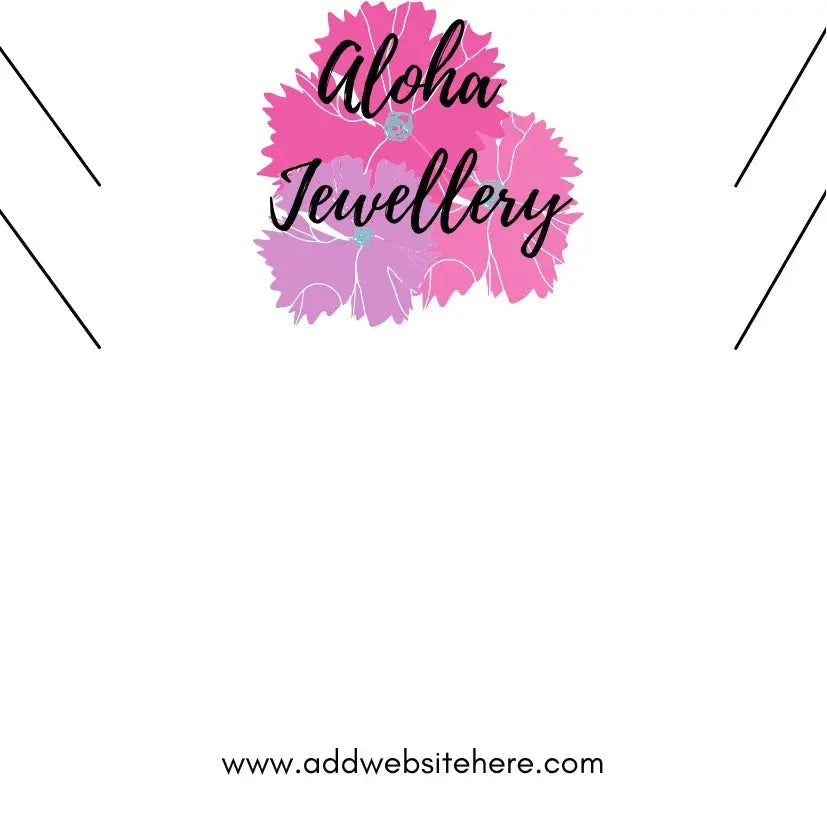 Necklace Tag - Rectangle With Top or Side Slits Paper Love Card