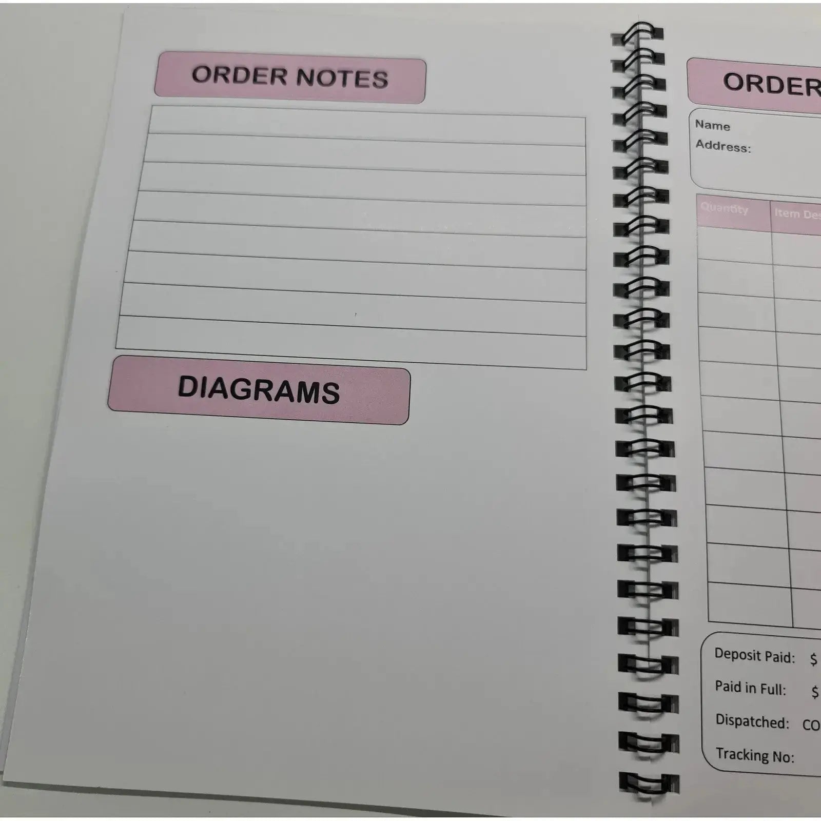 Order Book - Customised Cover Paper Love Card