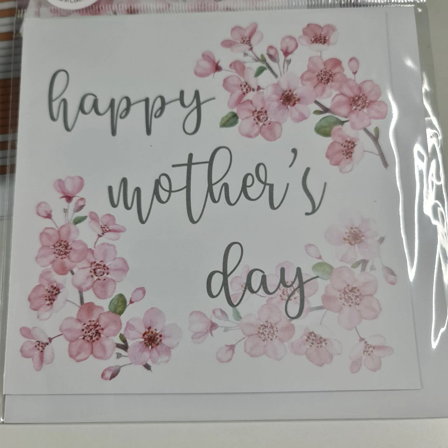 Pink & Grey Sakura Mothers Day Card Paper Love Cards