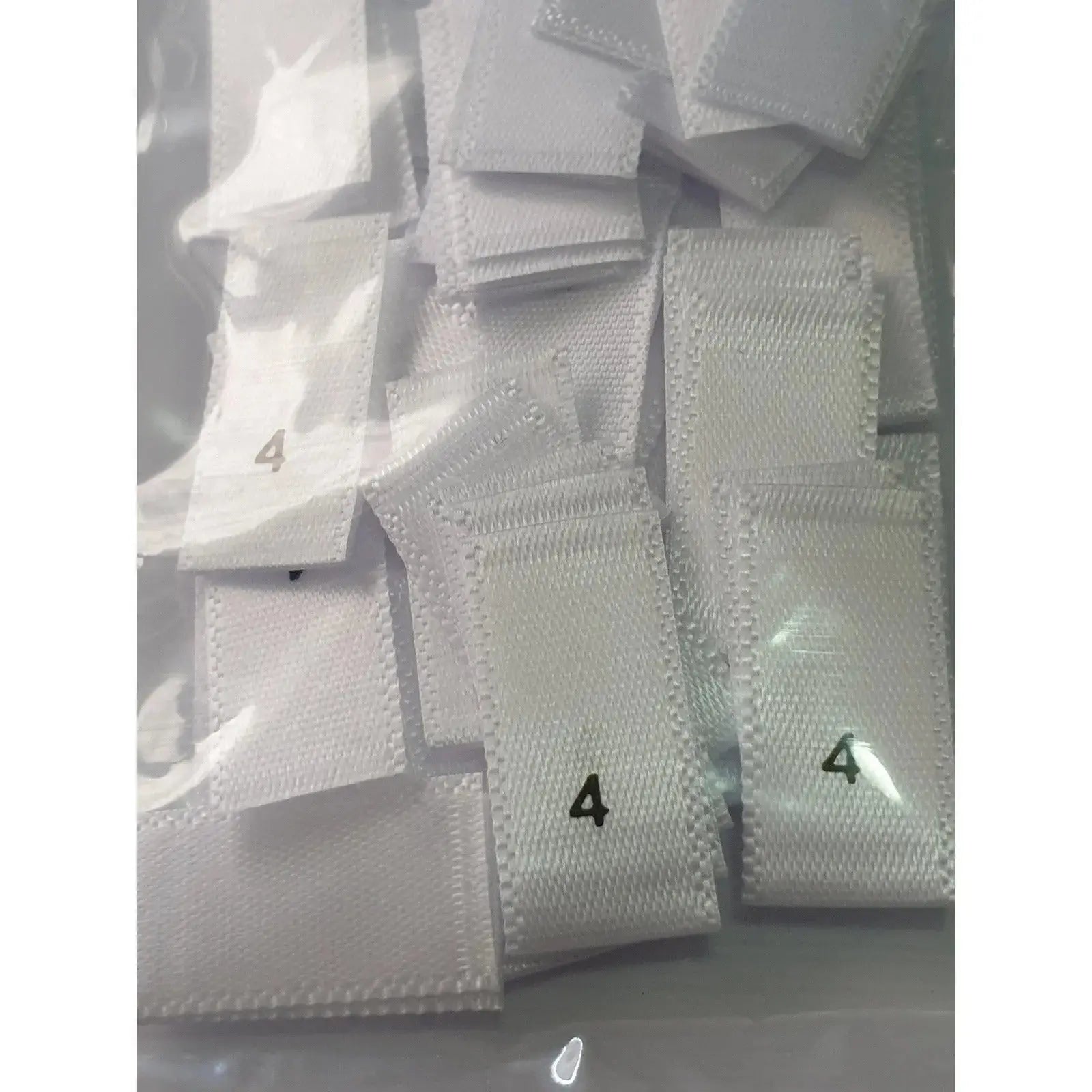 Clothing Size Tags - Woven Satin - Loop style Paper Love Card