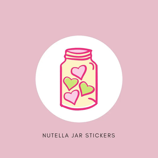 Sticker - Nutella Mini 25g or 30gr Labels Paper Love Card
