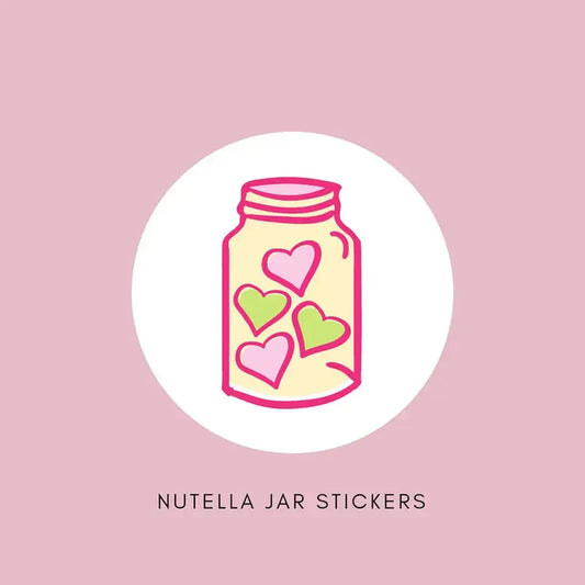 Sticker - Nutella Mini 25g or 30gr Labels Paper Love Card