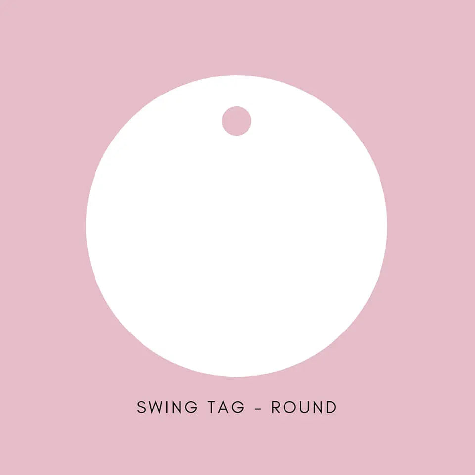 Swing Tag - Round Paper Love Card