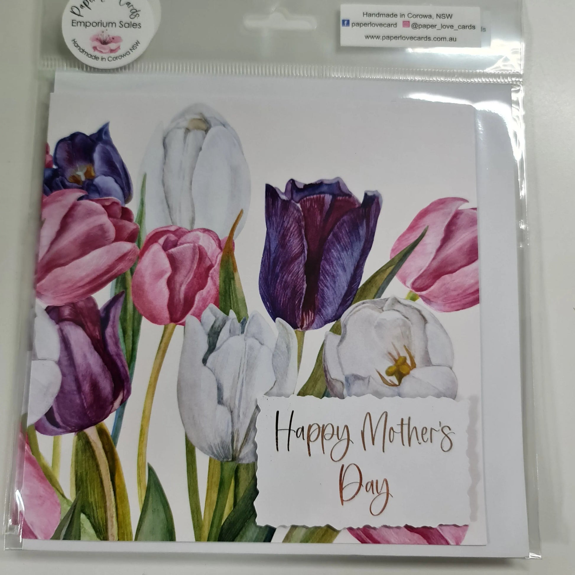 Tulips - Foil Mothers Day Card Paper Love Cards