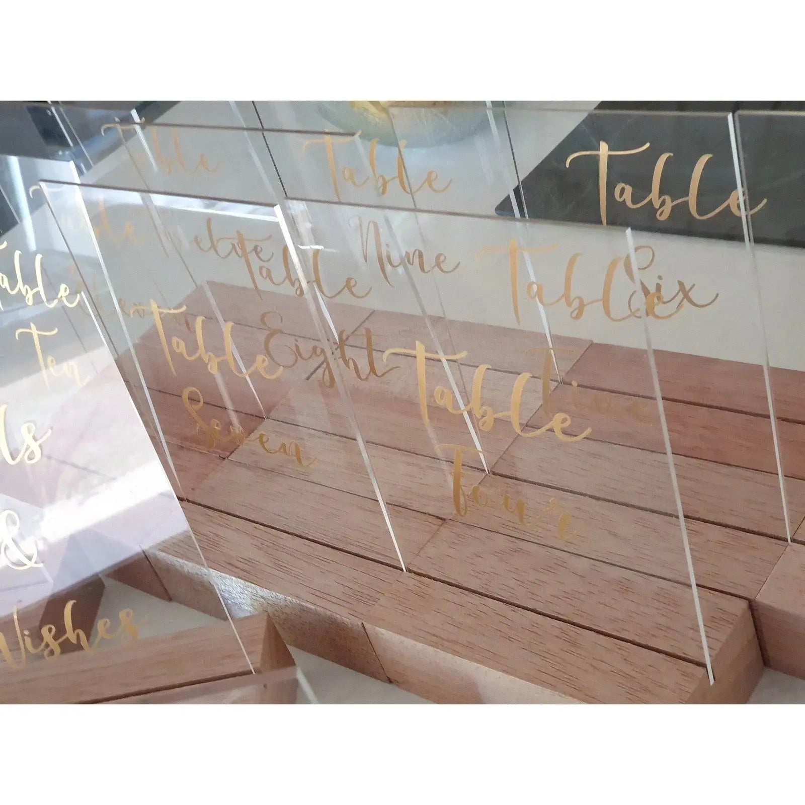Wedding & Event Signage - Acrylic Boards  ~ Timber Boards Paper Love Card