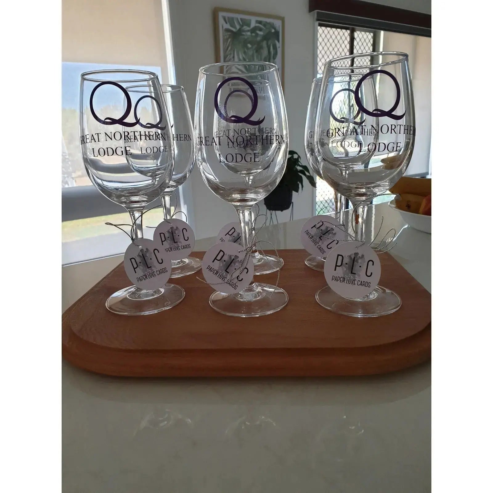 Wine Glass/Champagne Glass & Decal Paper Love Card
